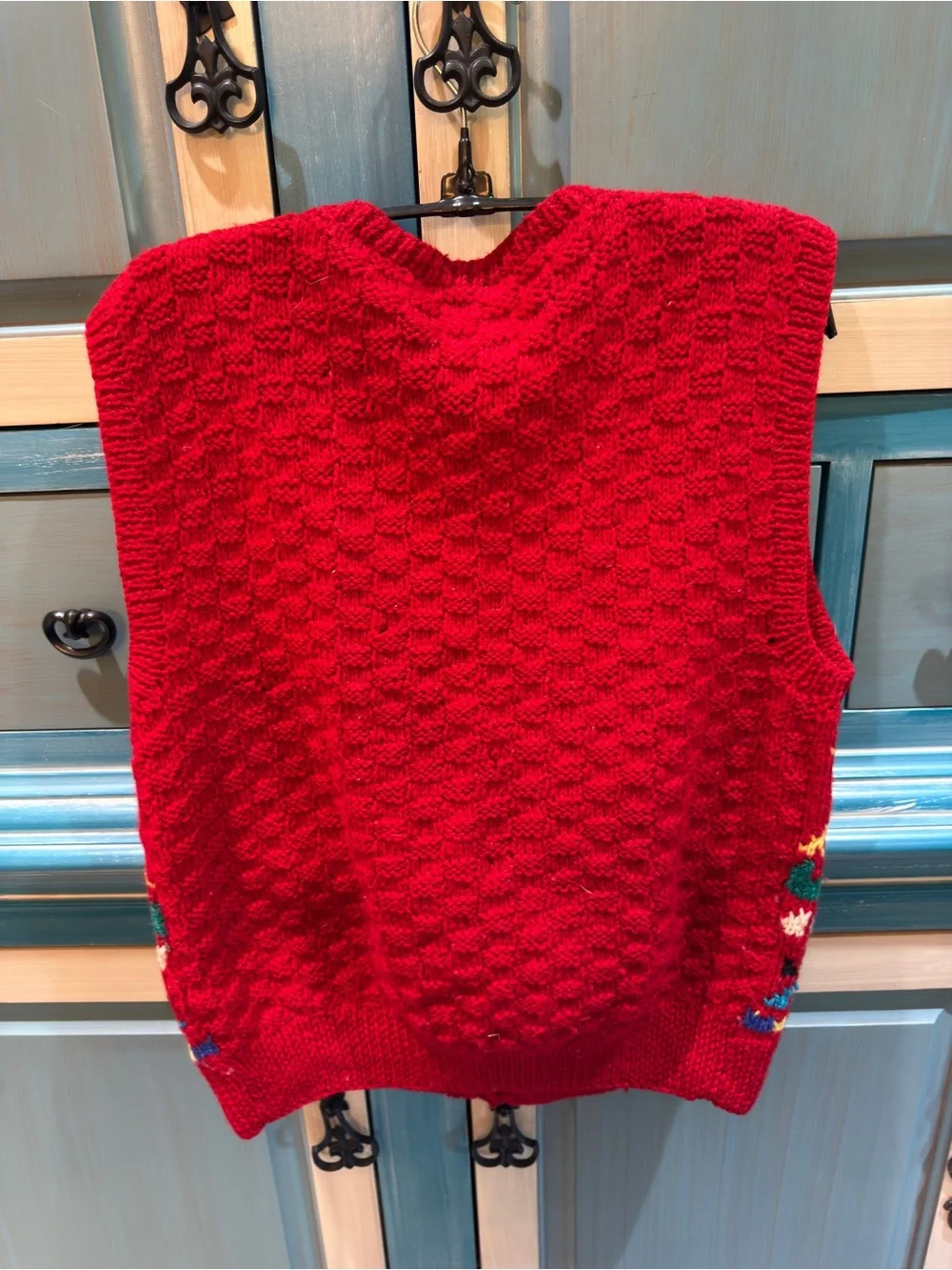 Vintage Fair Isle Knit Vest Sweater - M